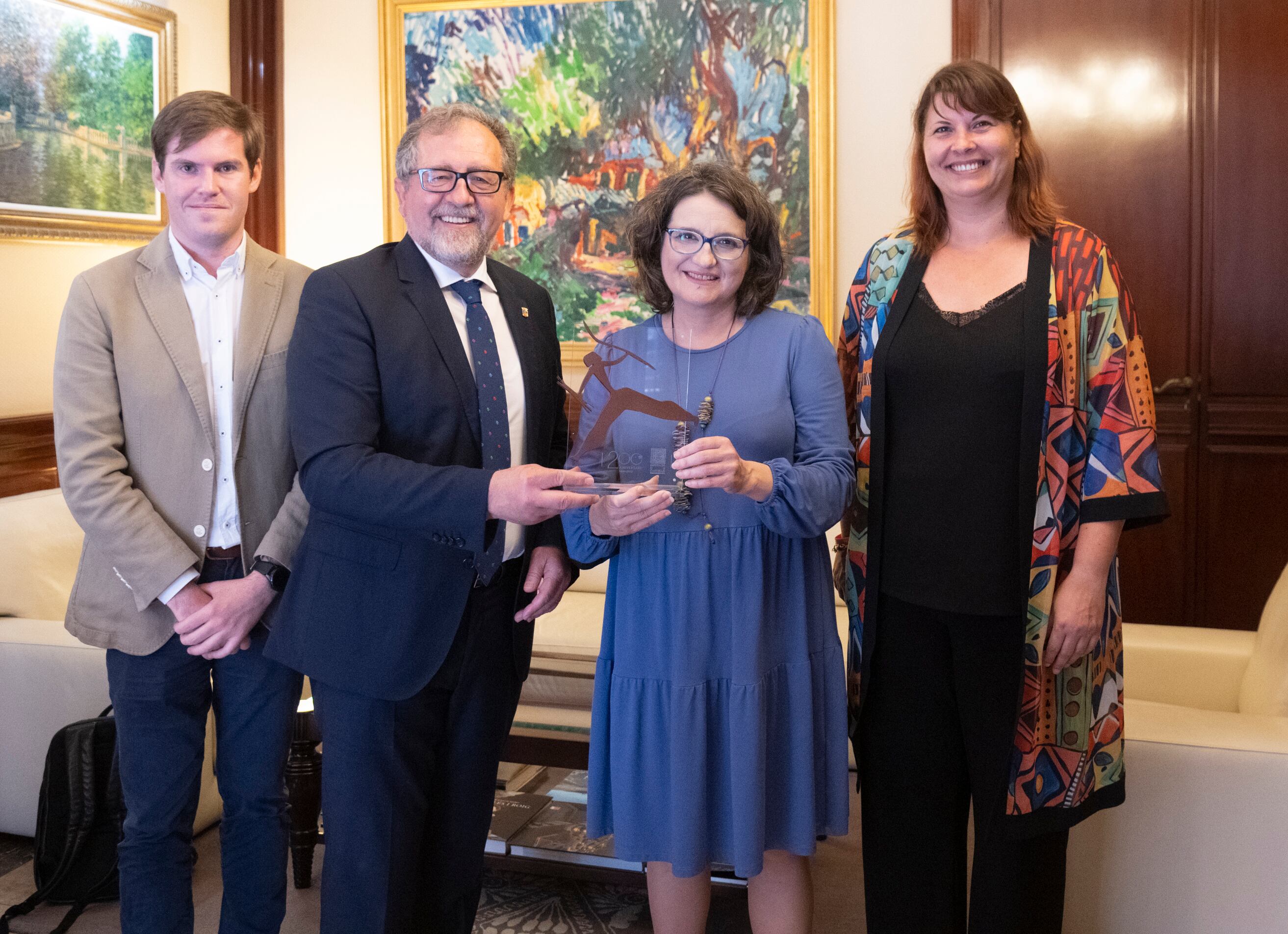 La vicepresidenta y consellera de Igualdad y Políticas Inclusivas, Mónica Oltra; el presidente de la Diputación de Castellón, José Martí y la vicepresidenta y responsable de Benestar Social, Patricia Puerta