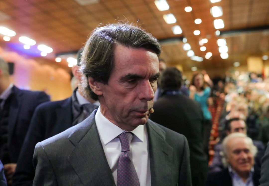 Jose Maria Aznar el pasado 28 de enero en la Universidad Francisco de Vitoria. 