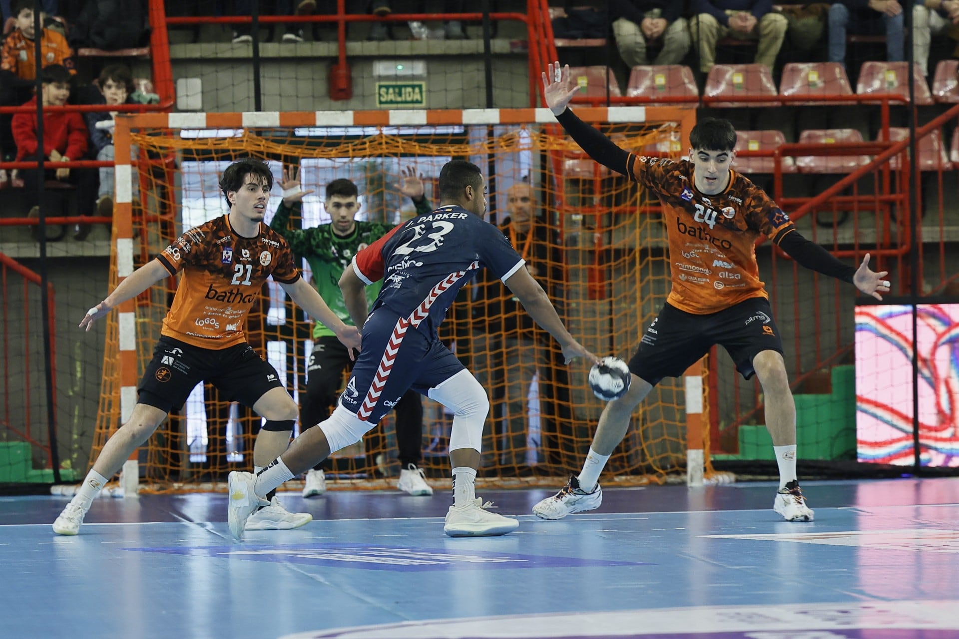 James Parker, durante el partido frente a Torrelavega
