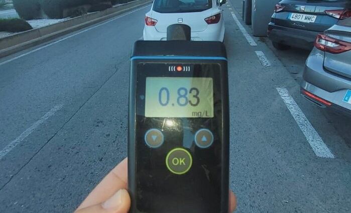 Un etilómetro de la Policía Local