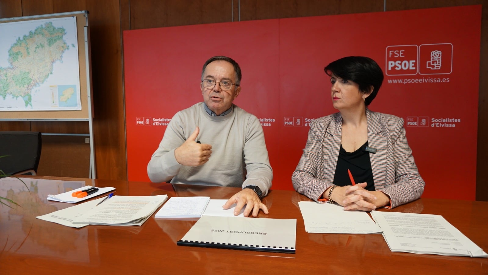 Marí Ribas y Elena López en rueda de prensa