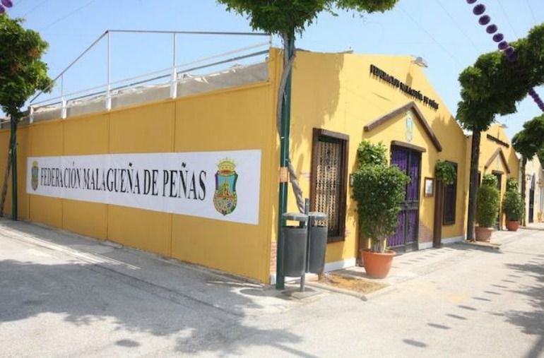 Caseta de la Federación Malagueña de Peñas en el Real de Cortijo de Torres