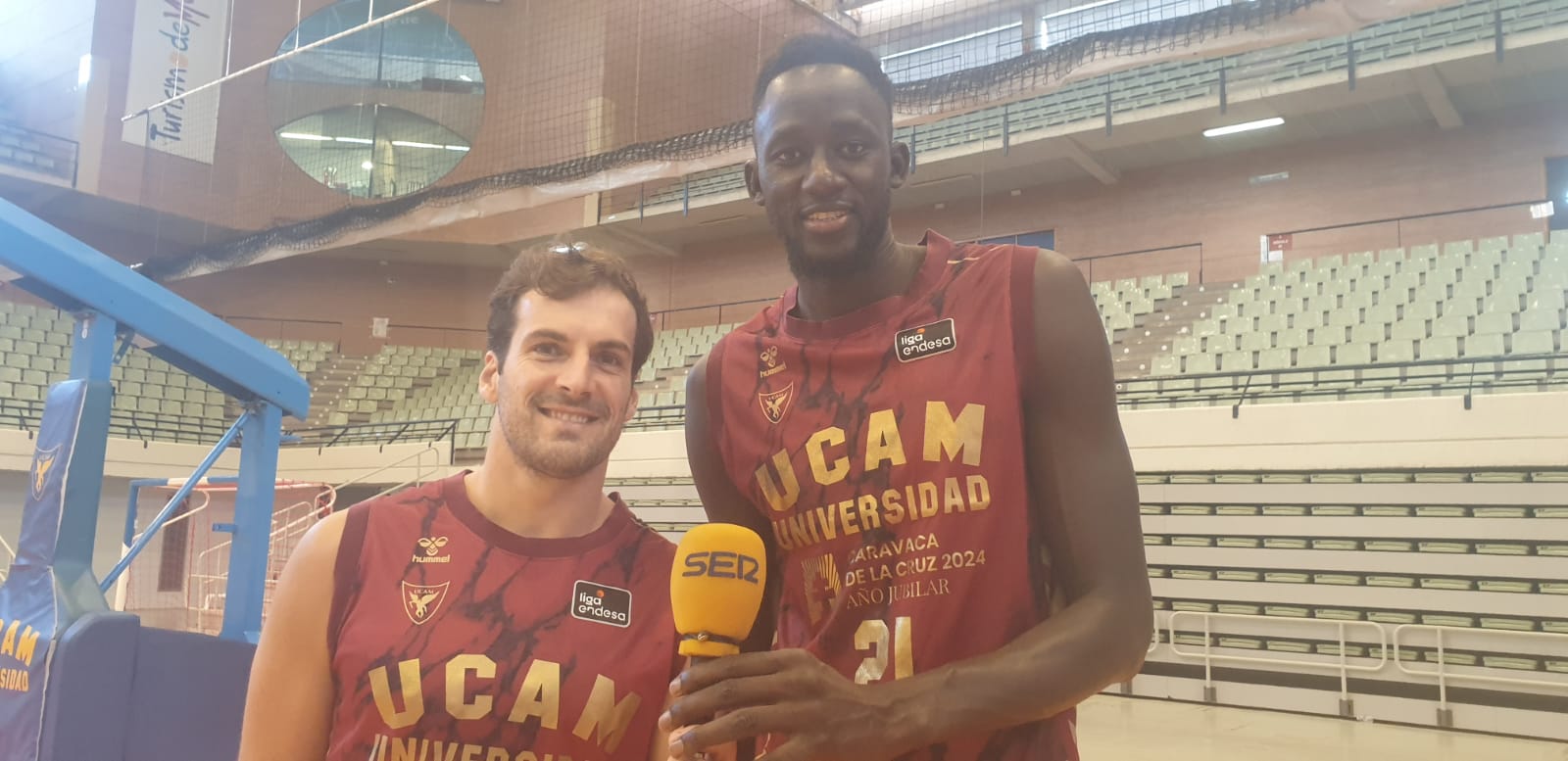 Tomás Bellas y Diop en el Media Day