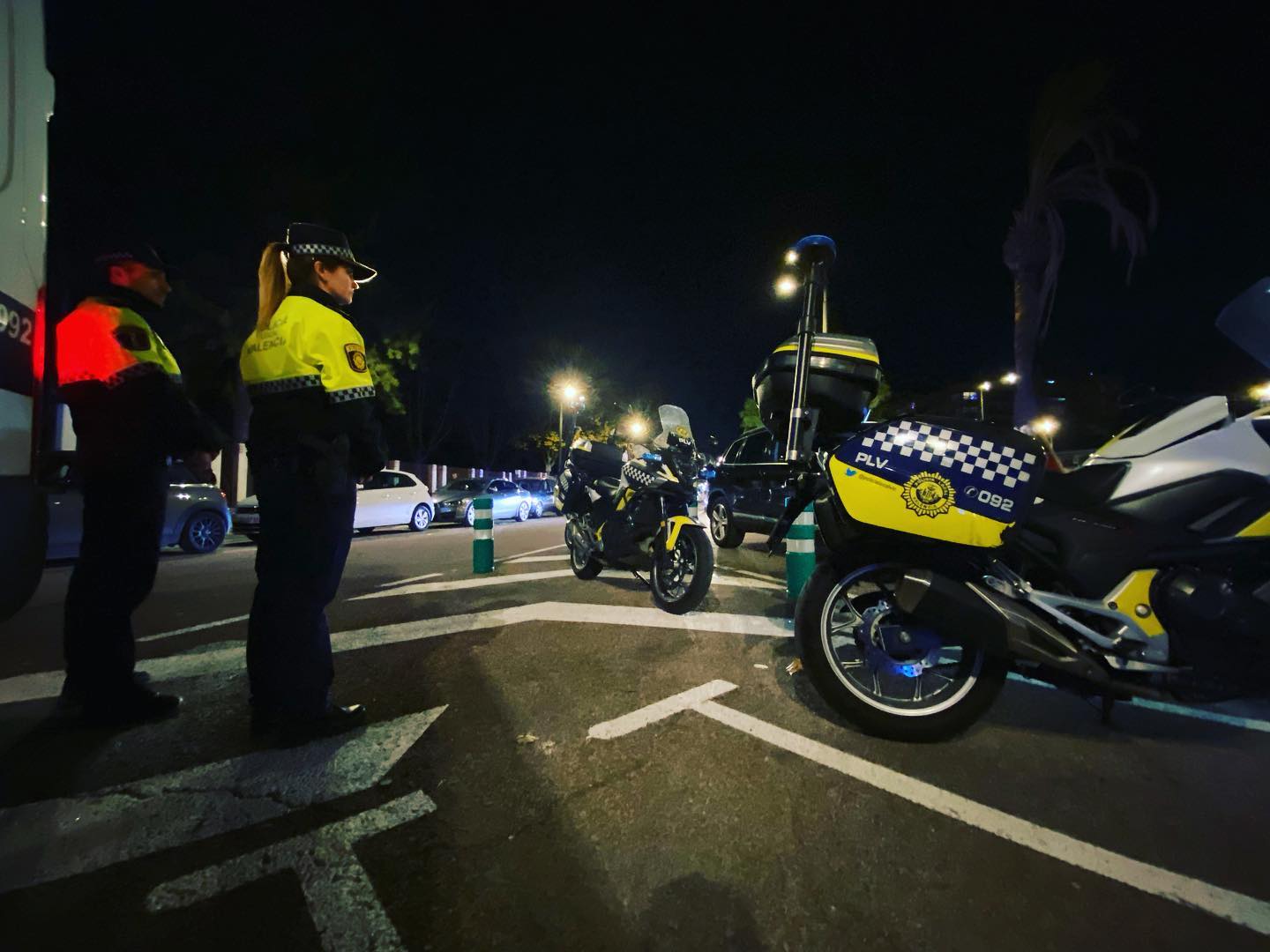 Control policial en las Fallas de València