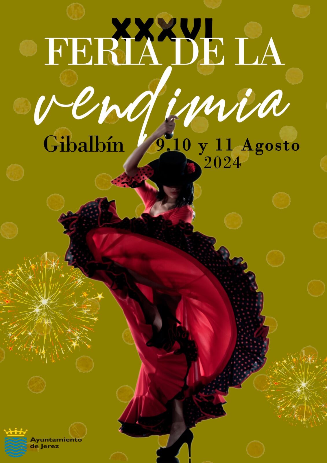 Cartel anunciado de la XXXVI Feria de la Vendimia en Gibalbín