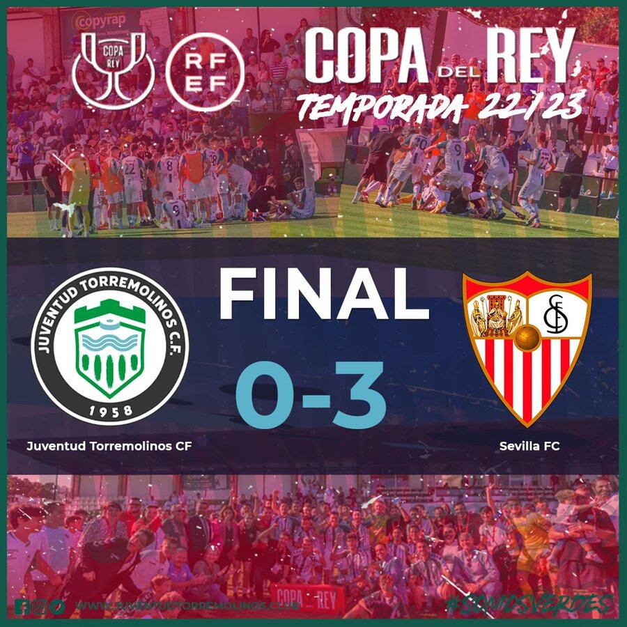 El Juventud Torremolinos perdió 0-3 ante el Sevilla en la segunda eliminatoria de la Copa del Rey