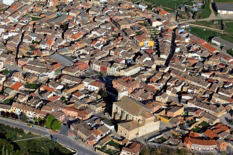 Vista aérea de Torquemada (Palencia)