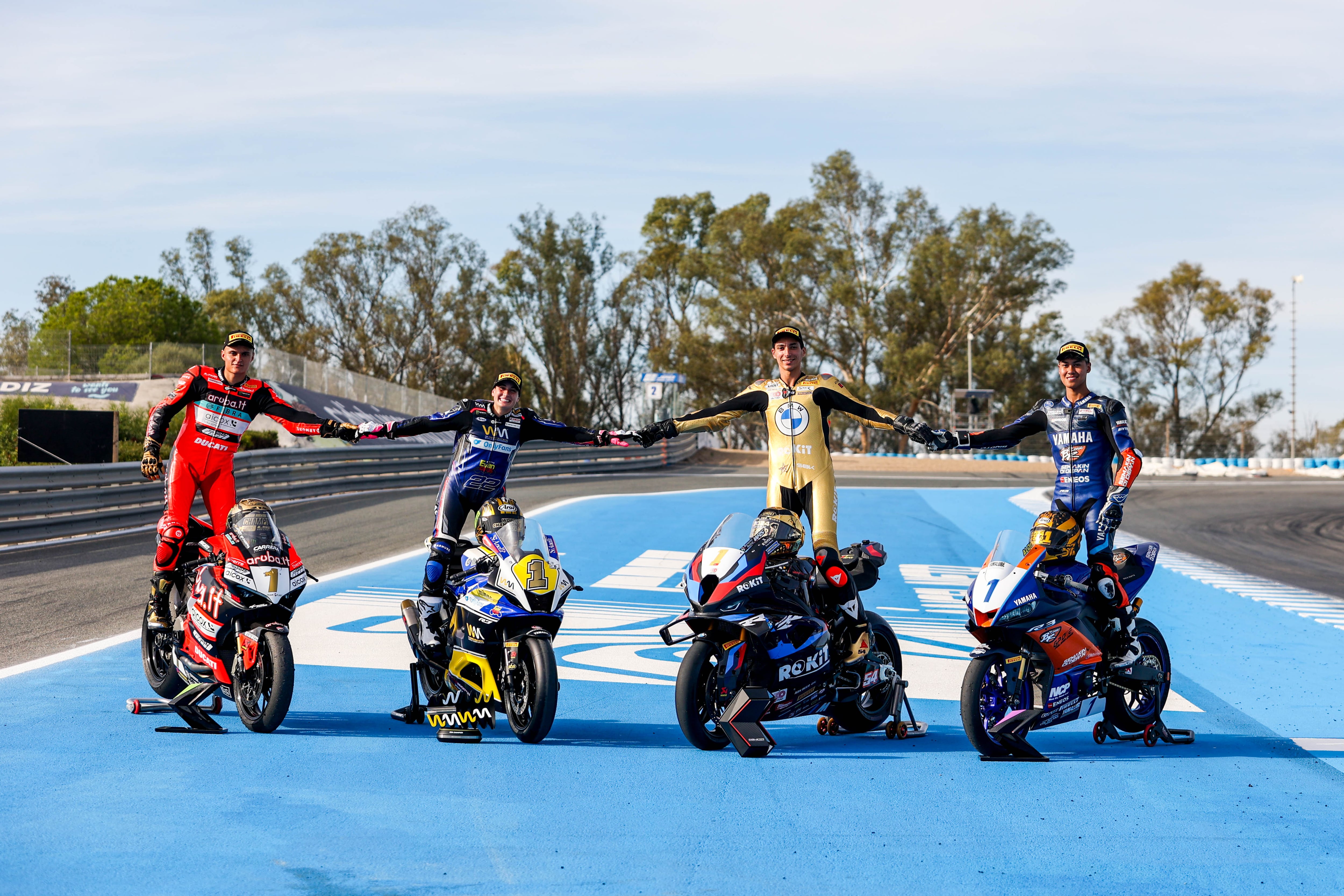 Ganadores de las carreras en el Circuito de Jerez del Mundial de Superbike