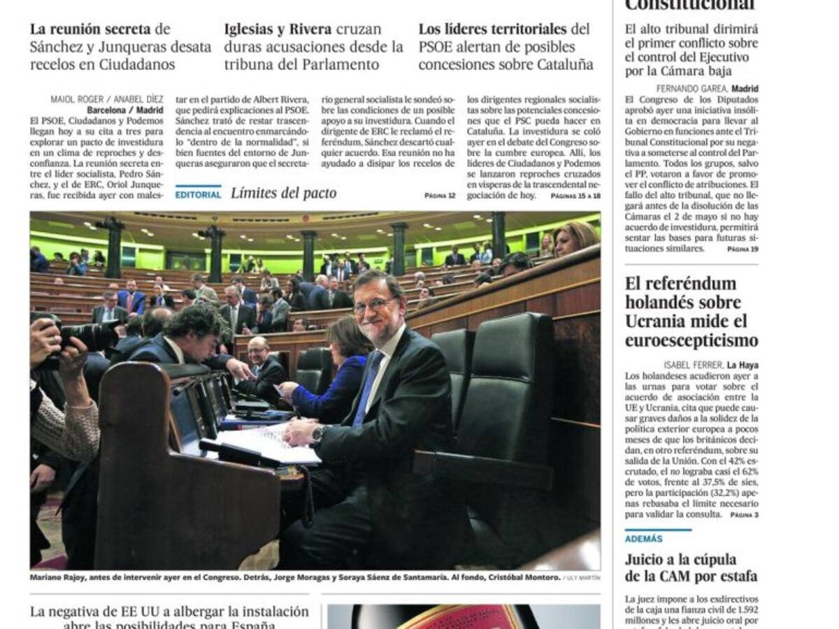 Portadas periódicos 7 de abril de 2016