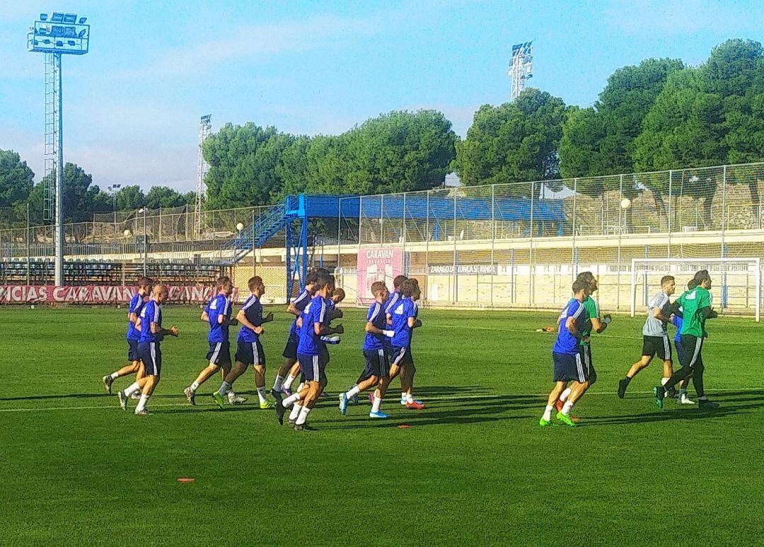 Nueva sesión de entrenamiento en el Real Zaragoza