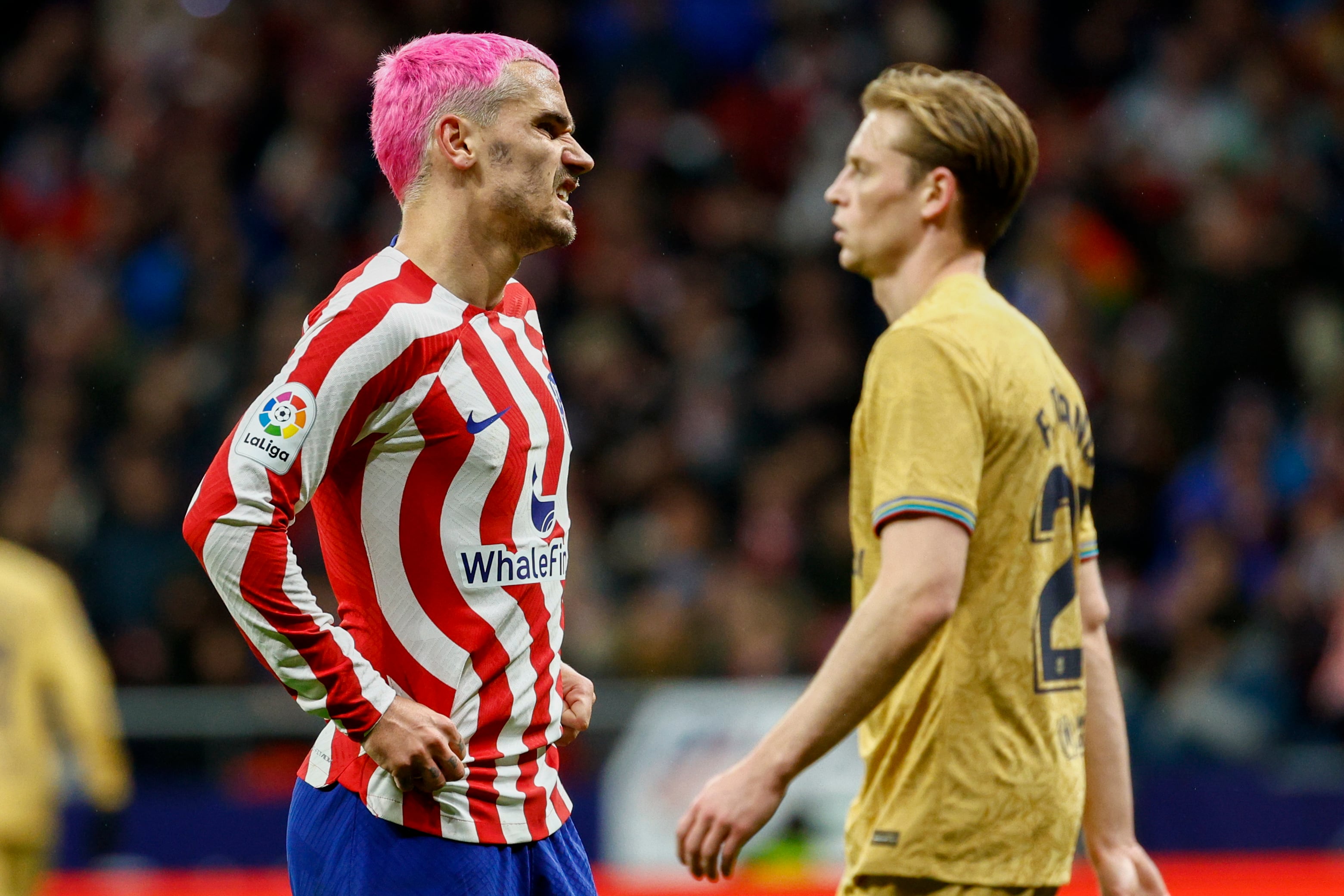 Griezmann se lamenta por una ocasión fallada