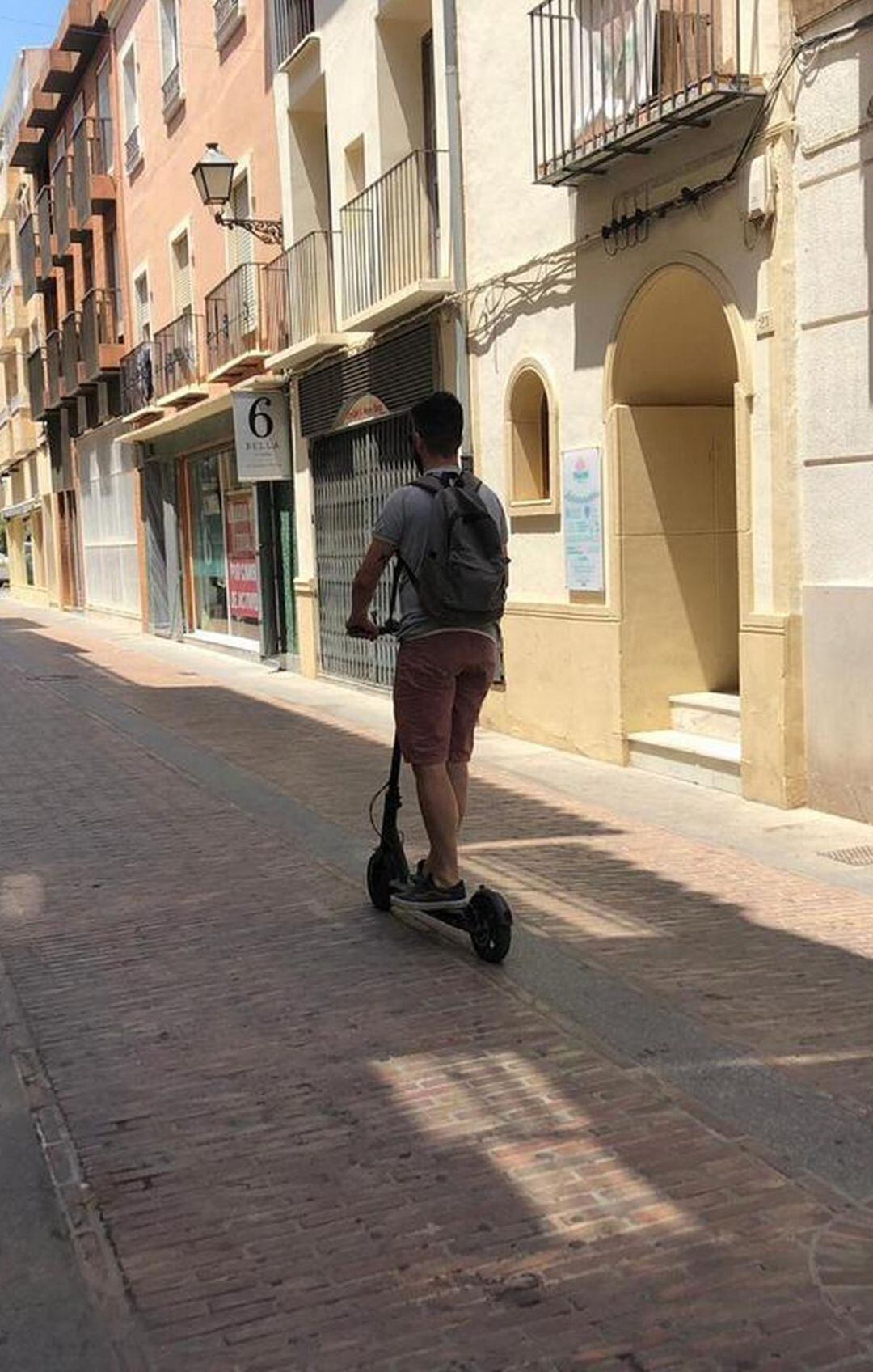 Foto del patinete eléctrico.  