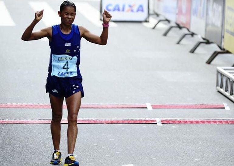 Sueli Pereira, victoriosa en una carrera