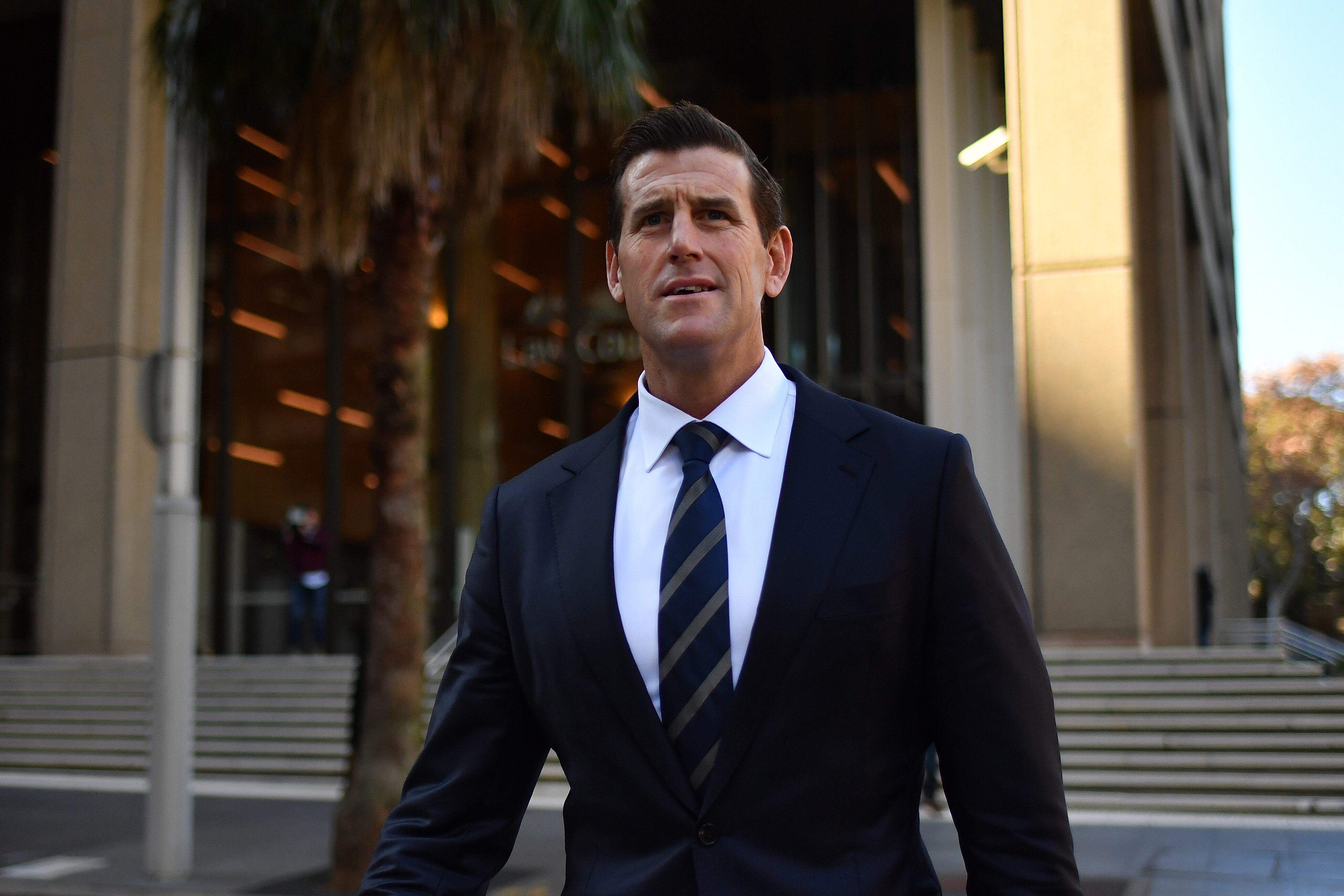 Ben Roberts-Smith durante el juicio que comenzó siendo por difamación contra varios periódicos y terminó destapando que había asesinado a civiles durante su estadía en Afganistán con el ejército Australiano.