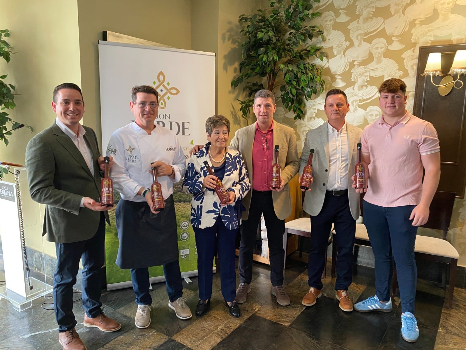 Presentación de aceites Don Verde Vida.