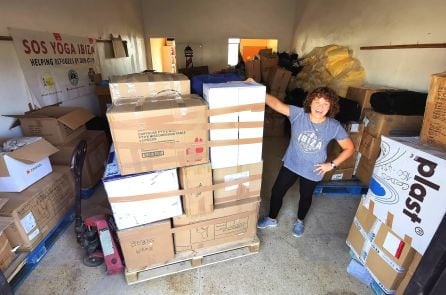 Imagen de parte del material recogido