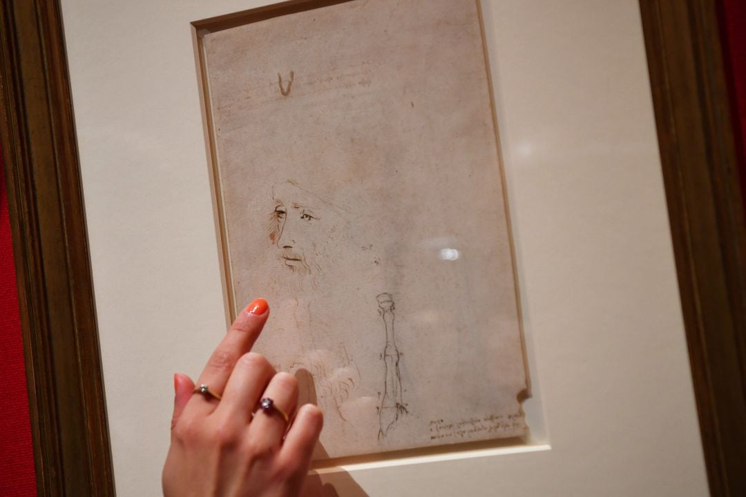 En un museo de Londres se expone este autoretrato de Leonardo da Vinci. 