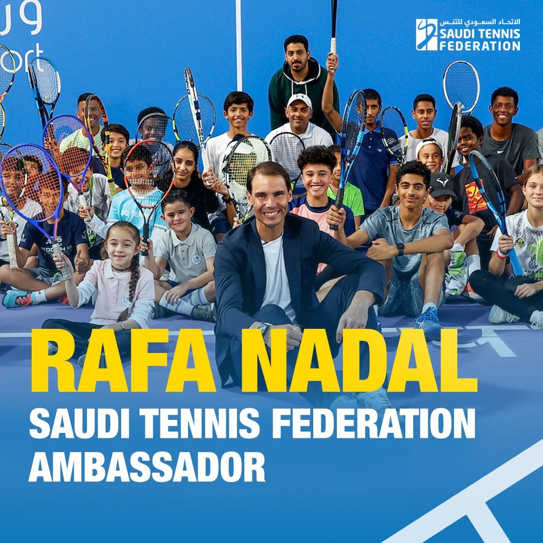 Rafa Nadal, nuevo embajador del tenis en Arabia Saudí