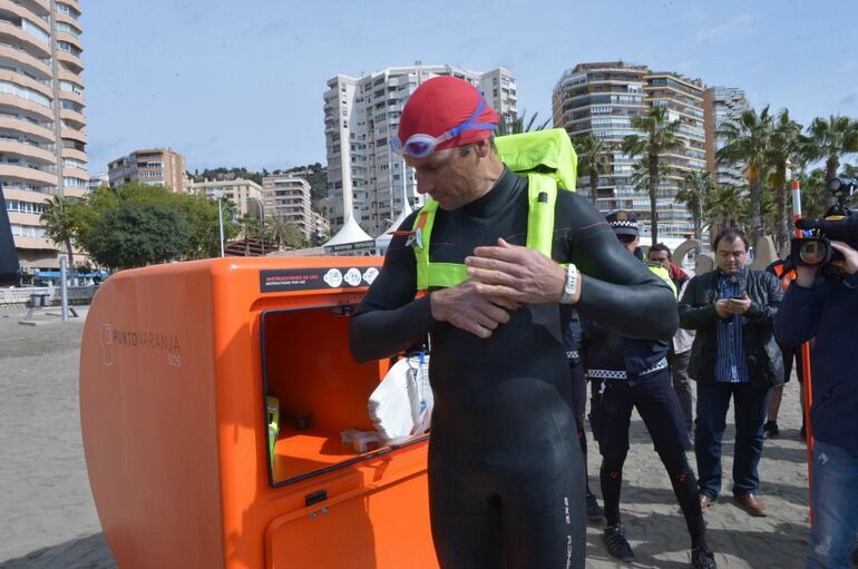 Uno de los nuevos puntos naranja en las playas de Málaga