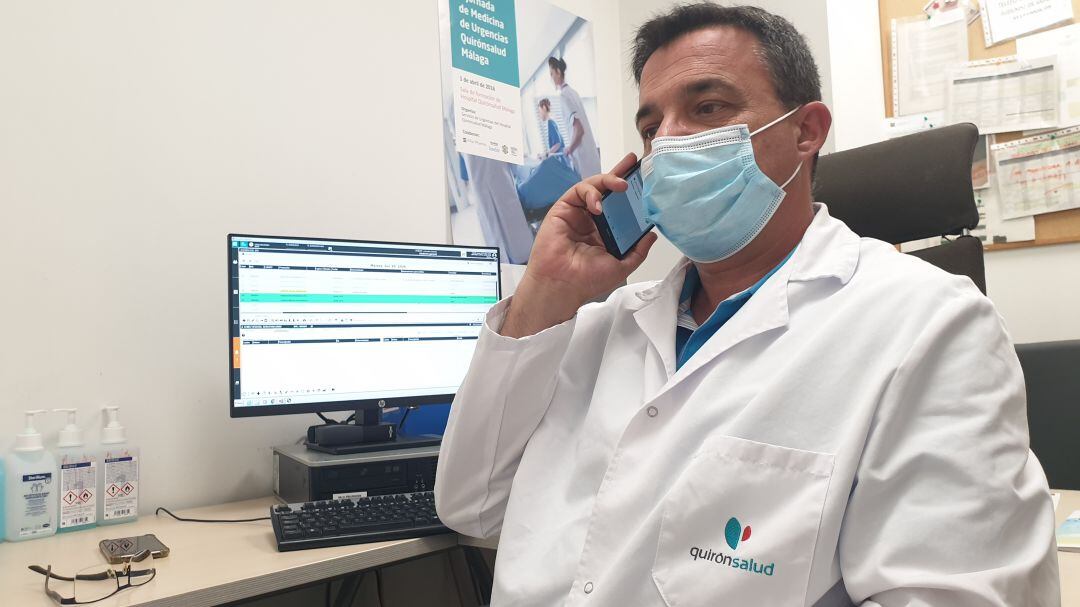 Doctor Félix Martínez, jefe del Servicio de Urgencias de Quirónsalud Málaga
