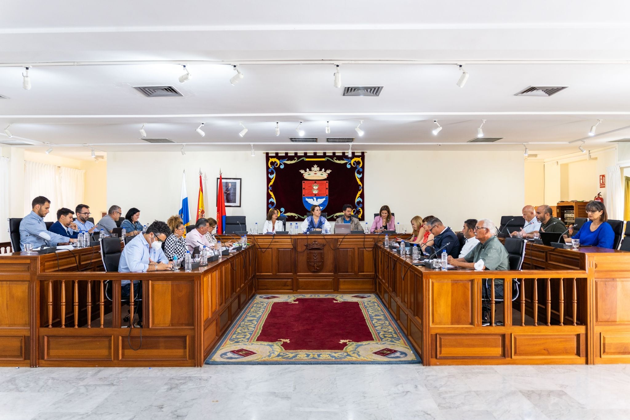 Imagen de archivo del Pleno del Ayuntamiento de Arrecife.