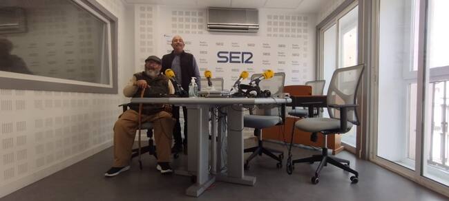 Los artistas onubenses Antonio García y Francisco Varón, autores de la exposición "Nostalgia"