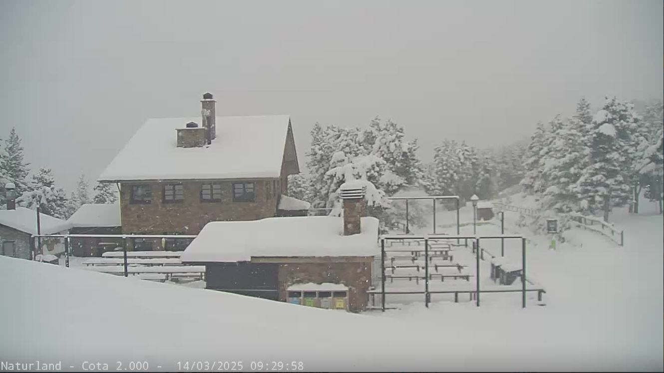 Gruixos de neu a la cota 2000 de Naturland