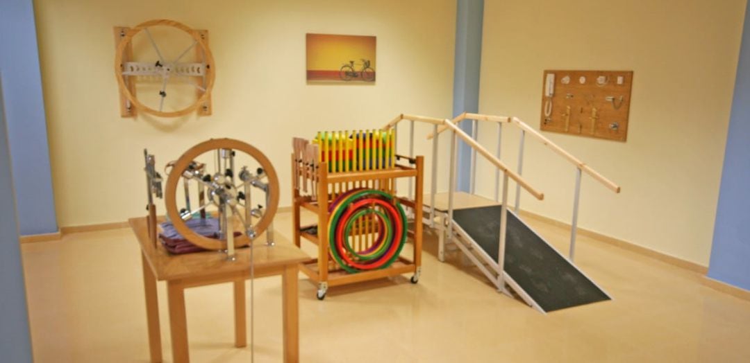 Una de las estancias de la residencia de enfermos de Alzheimer de Valdepeñas (Ciudad Real)