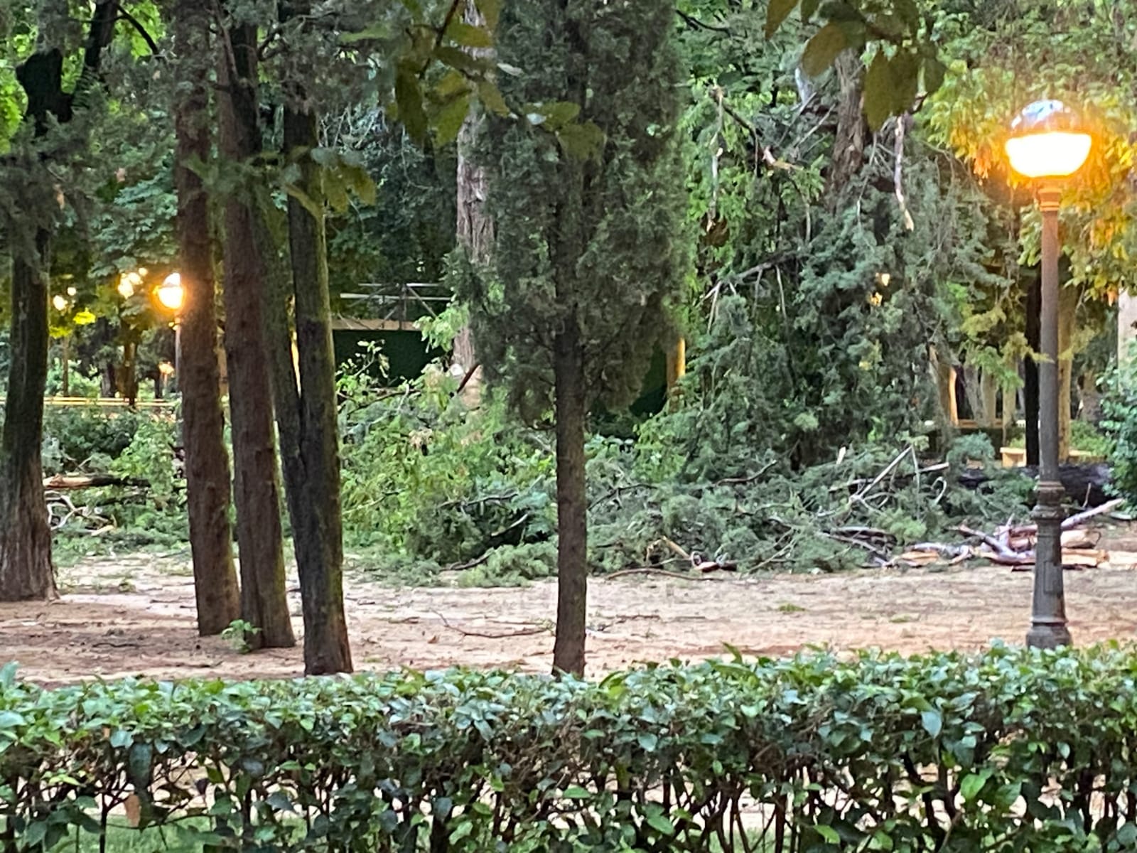 Incidencias de la tormenta en Huesca