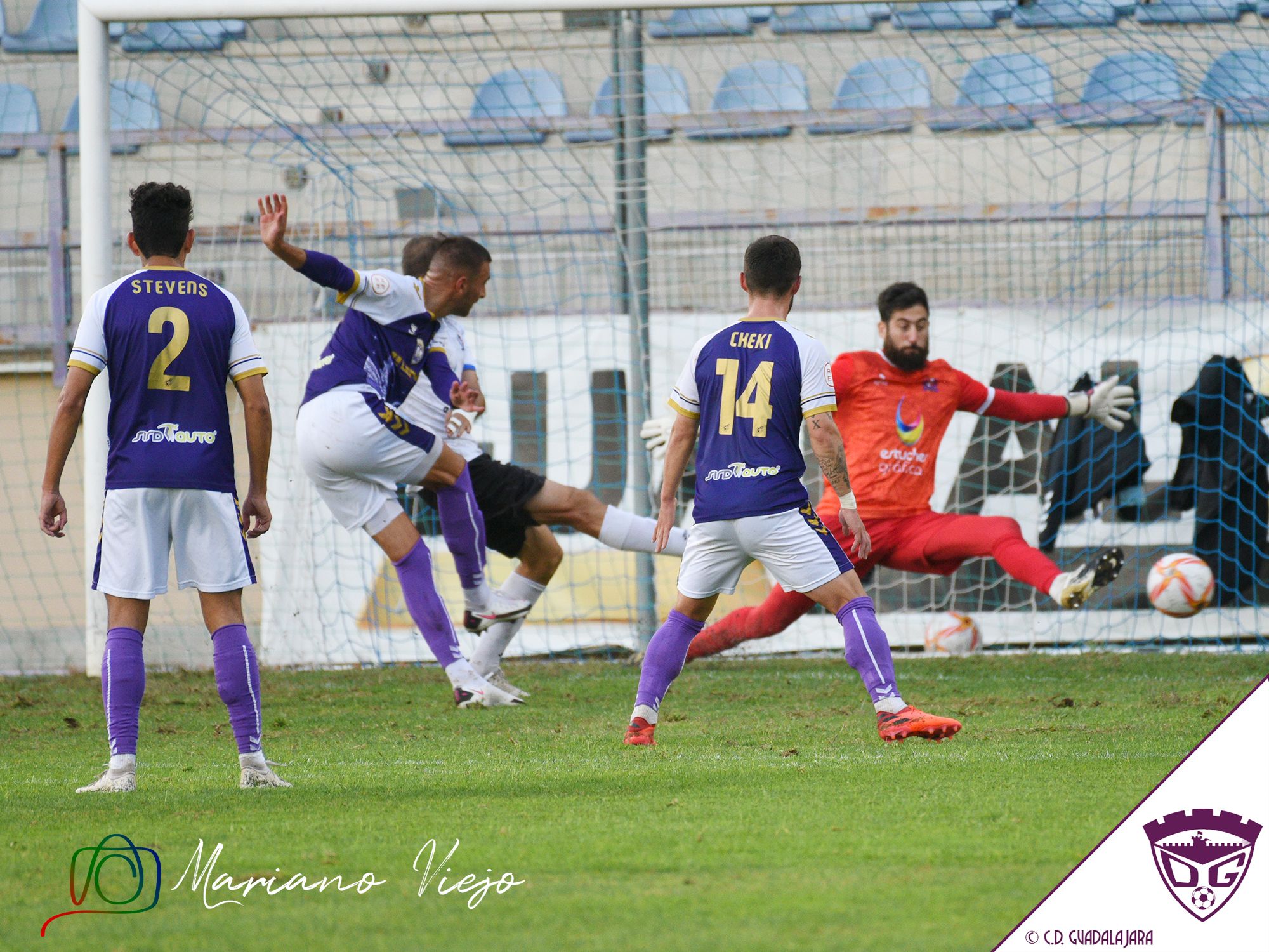 Imagen del protagonista del anterior partido entre alcarreños y sagreños jugado en Guadalajara en la temporada 21-22 encuentro en el que los de Ónega se llevaron la victoria por 5 a 3 con tres goles de Fran Santano.