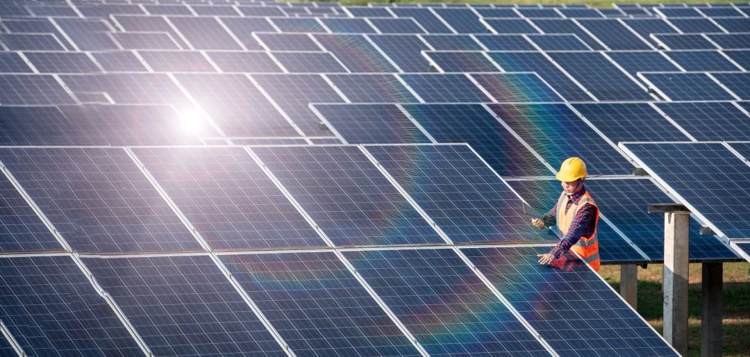 Instalaciones de un parque solar