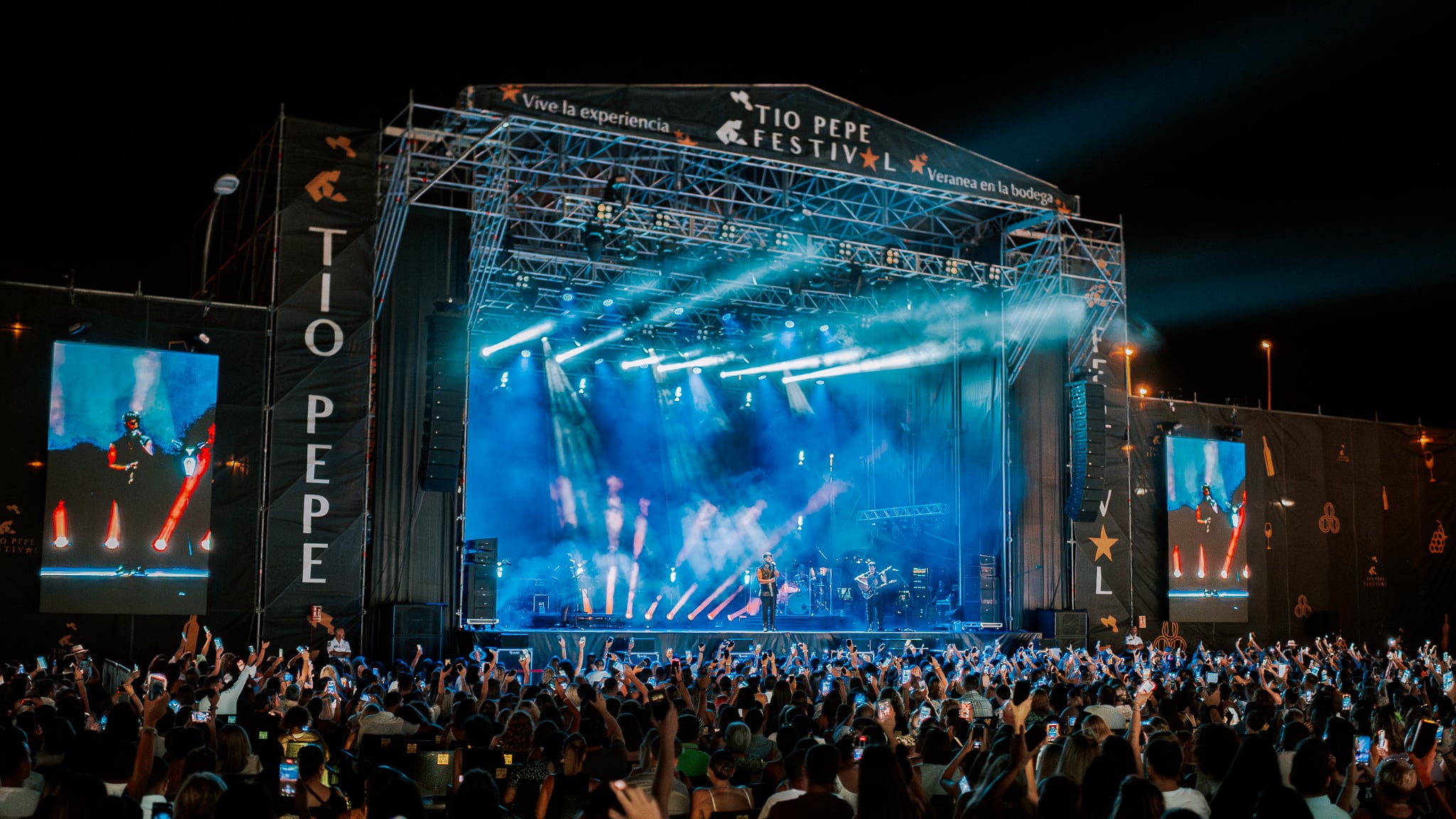 Antonio José durante su actuación en la X Edición del Tío Pepe Festival