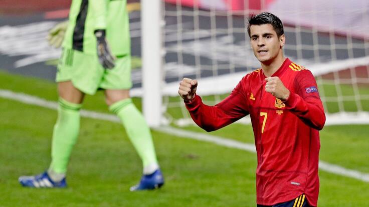Álvaro Morata responde a las críticas por la falta de gol de la España de Luis Enrique