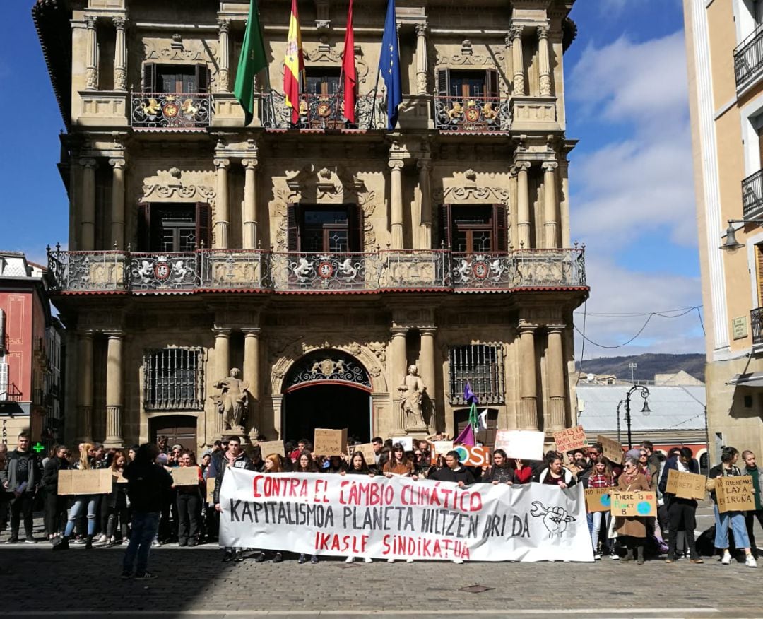 Concentración en Pamplona contra el Cambio Climático