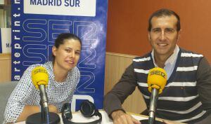 Marina Vázquez y Sergio Pablos, durante la entrevista en &#039;Hoy por Hoy&#039;