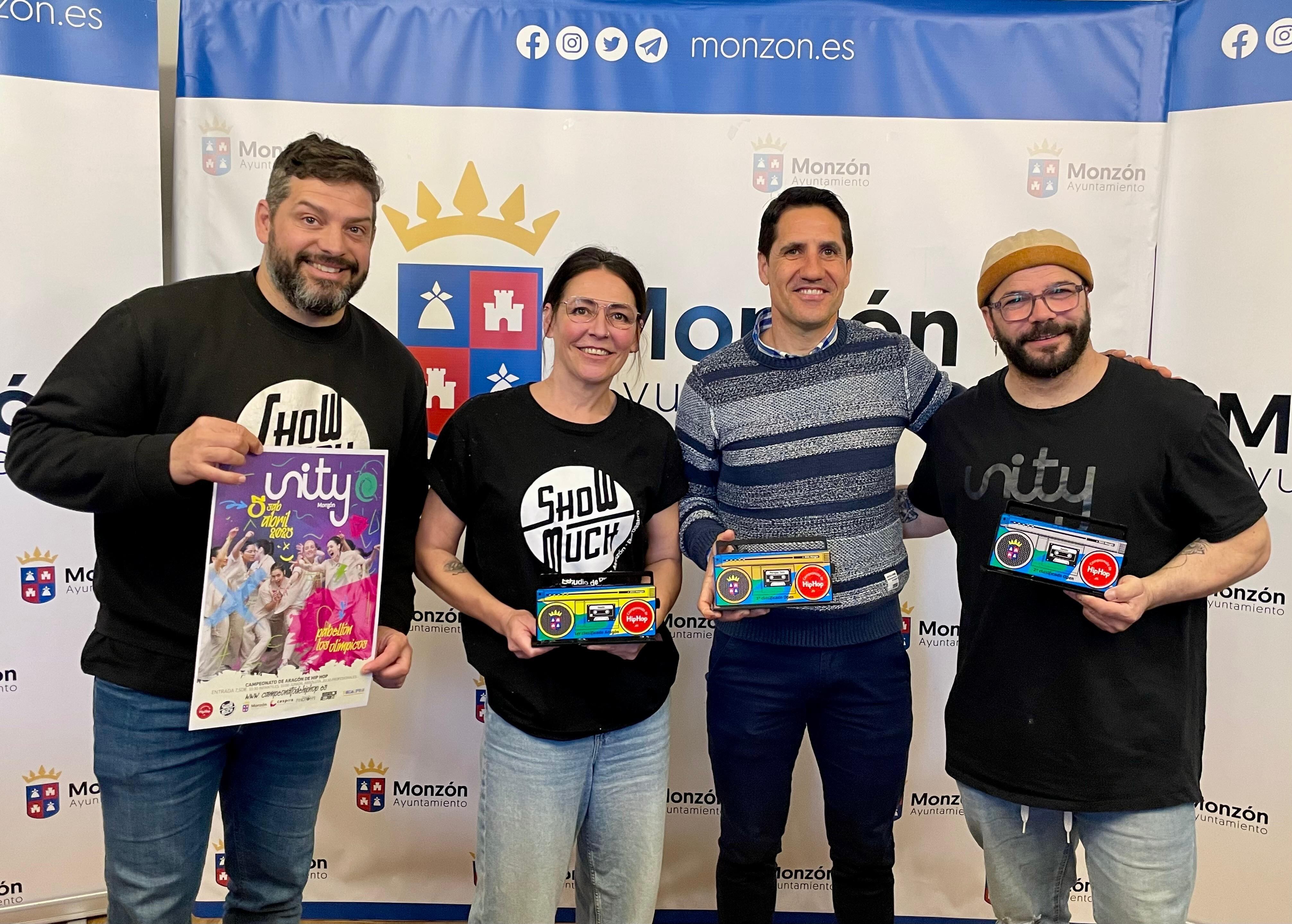 Diego Dieste, Patricia Gran, Eliseo Martín y Benja Cortés en la presentación del campeonato