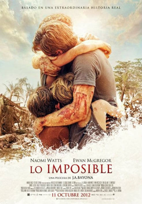 Cartel promocional de &#039;Lo imposible&#039;