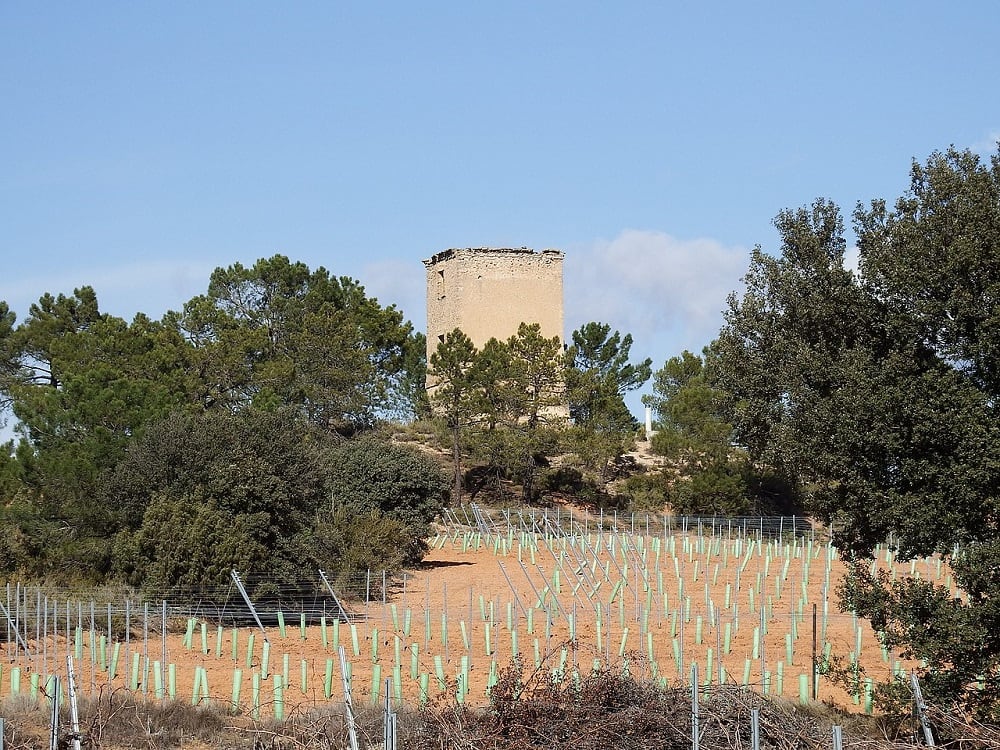 'La Mochuela', antigua torre de telegrafía óptica de Graja de Iniesta (Cuenca).