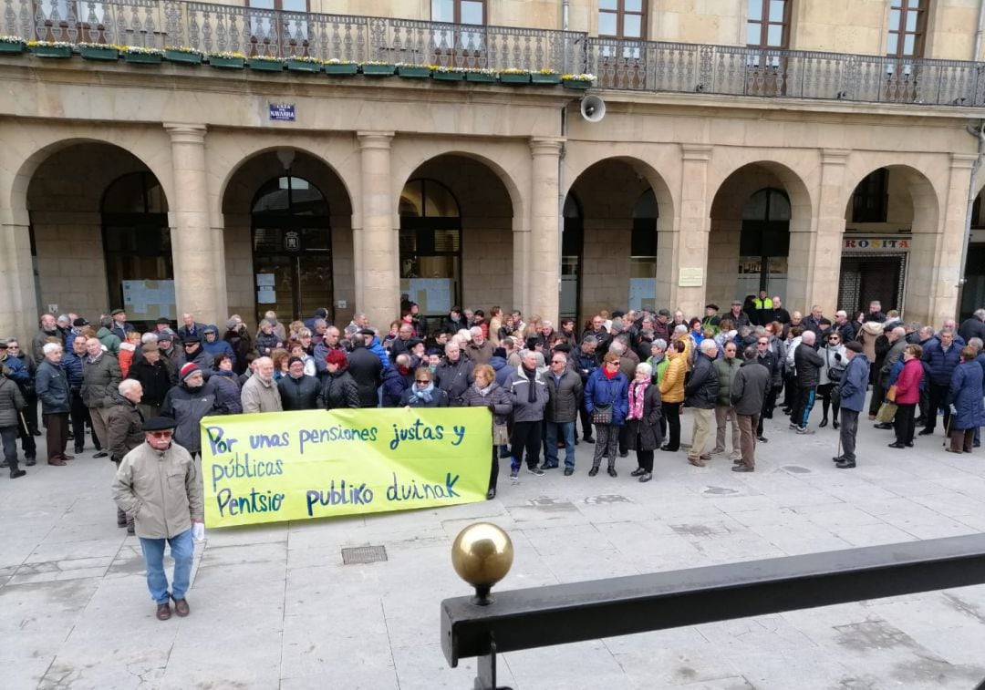 Concentración celebrada en Tafalla