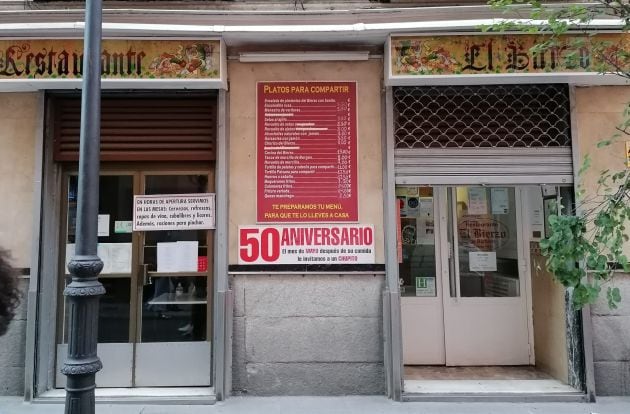 Fachada del restaurante