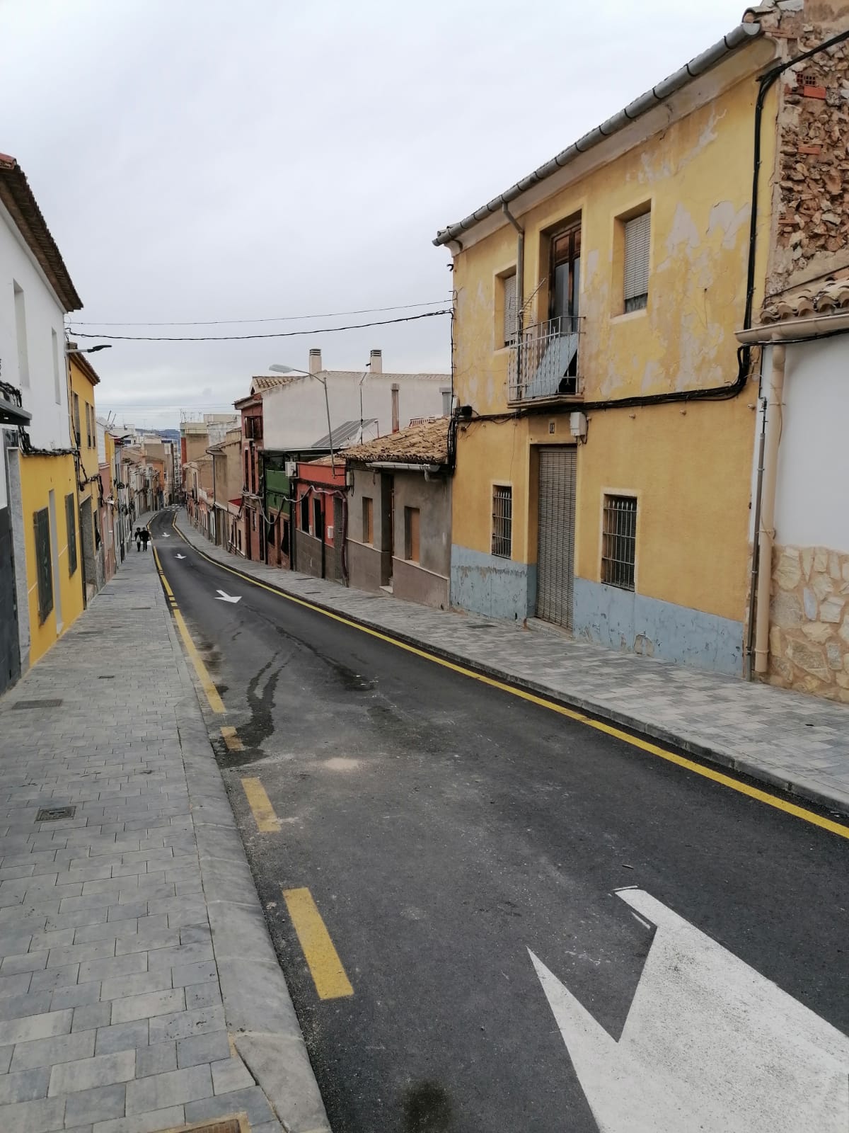 Obras en la calle Román