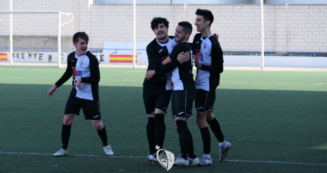 Celebración de un gol del Criptanense