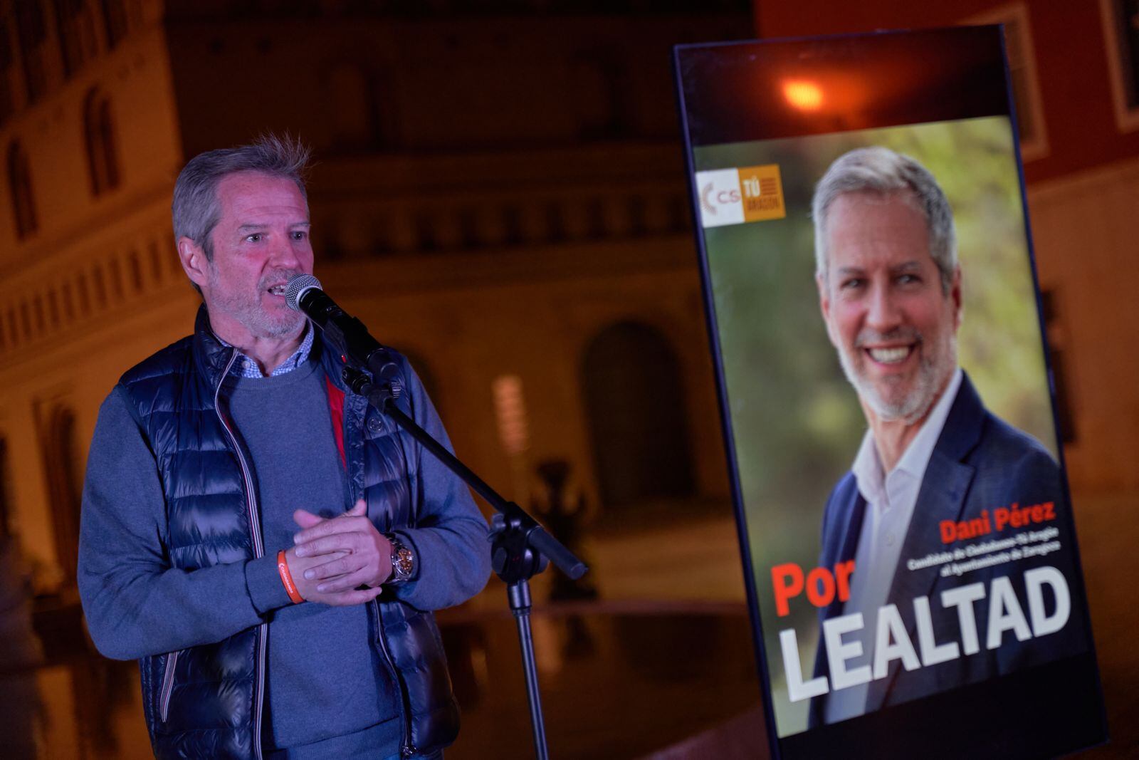 Daniel Pérez Calvo, candidato a la alcaldía de Zaragoza por Ciudadanos en las elecciones municipales de 2023