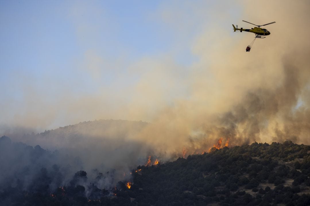 Fotografía de archivo de incendio forestal