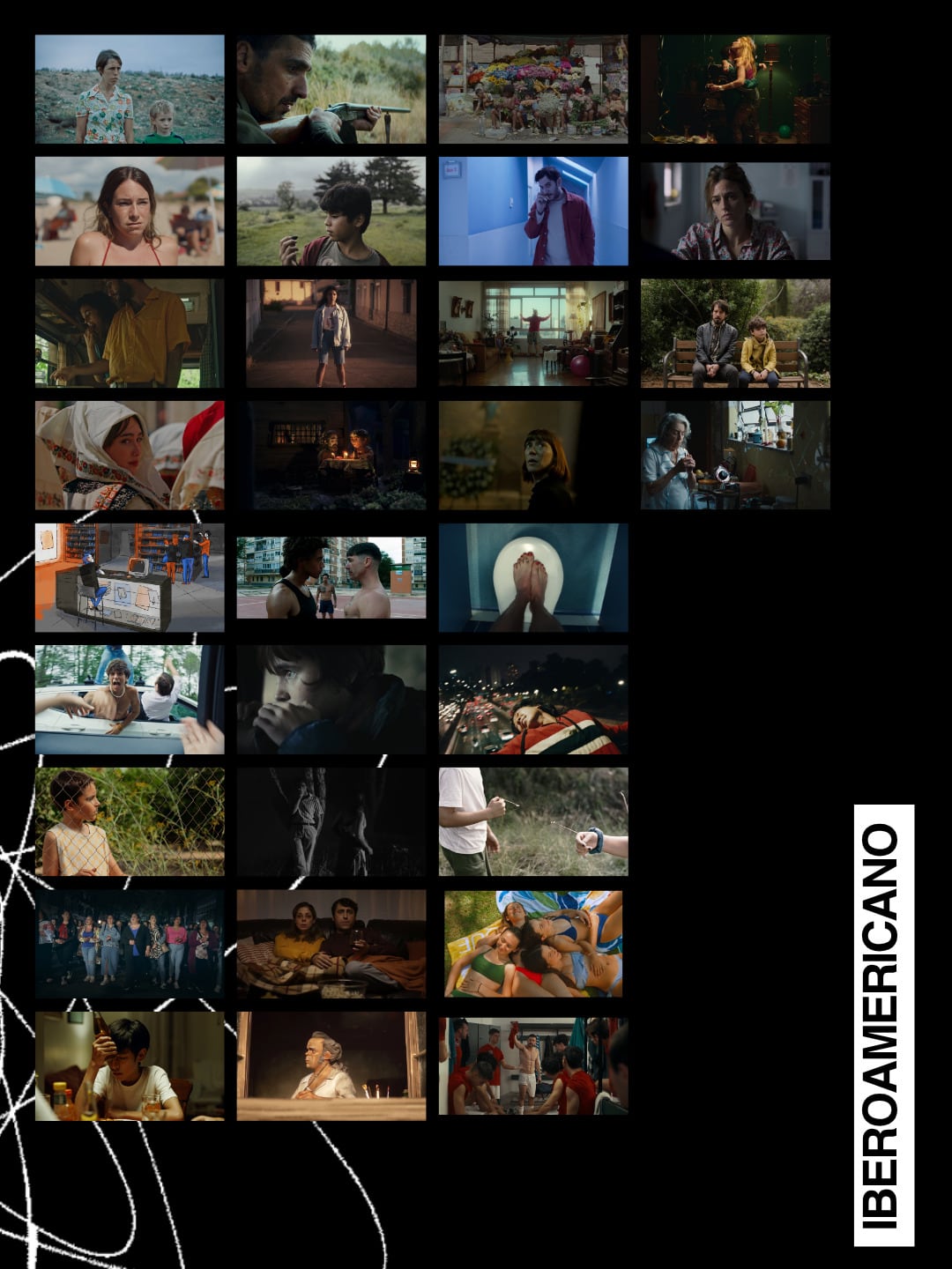 Cortometrajes participantes en el Concurso Iberoamericano del Festival de Cine de Huesca