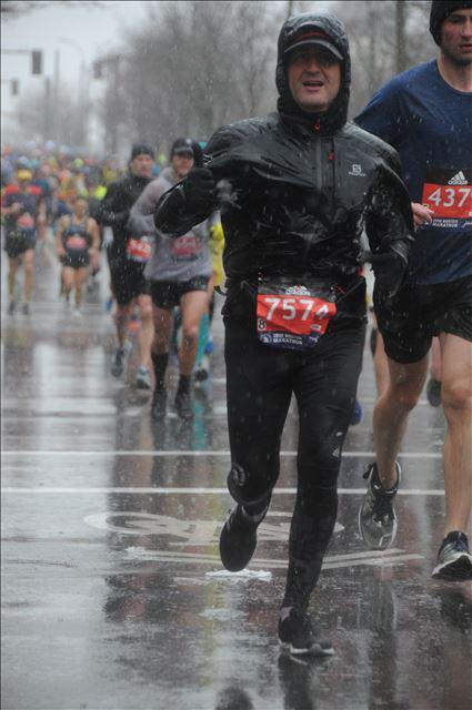 David Hernández Puentes, en la Maratón de Boston 2018