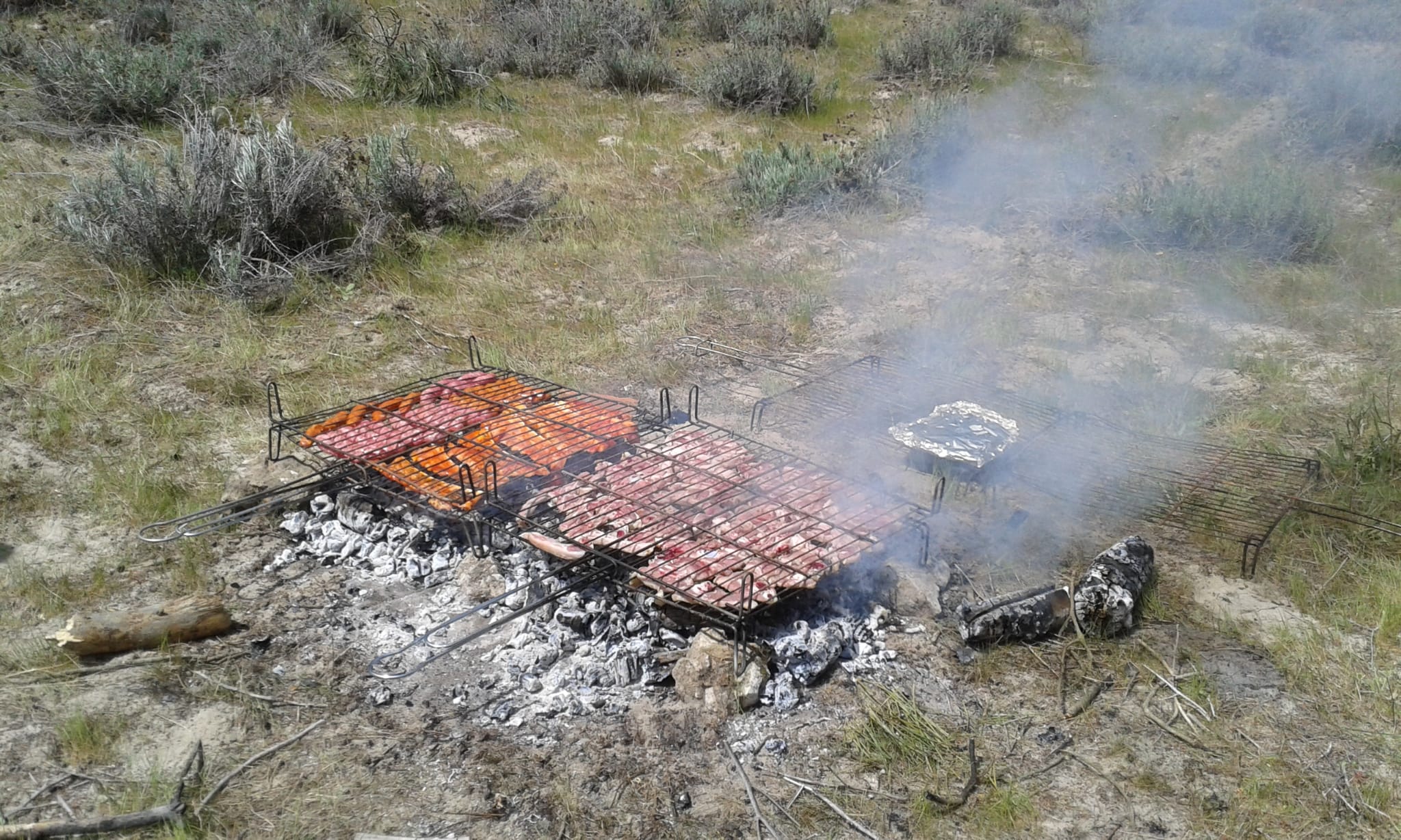 Parrilladas de carne en la celebración de la Clásica de las Chuletas en 2022