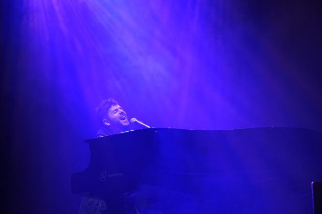 Pablo López durant la seva actuació