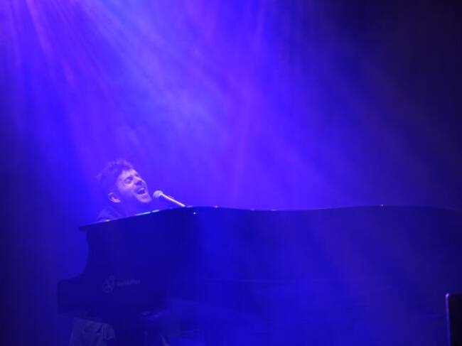 Pablo López durant la seva actuació