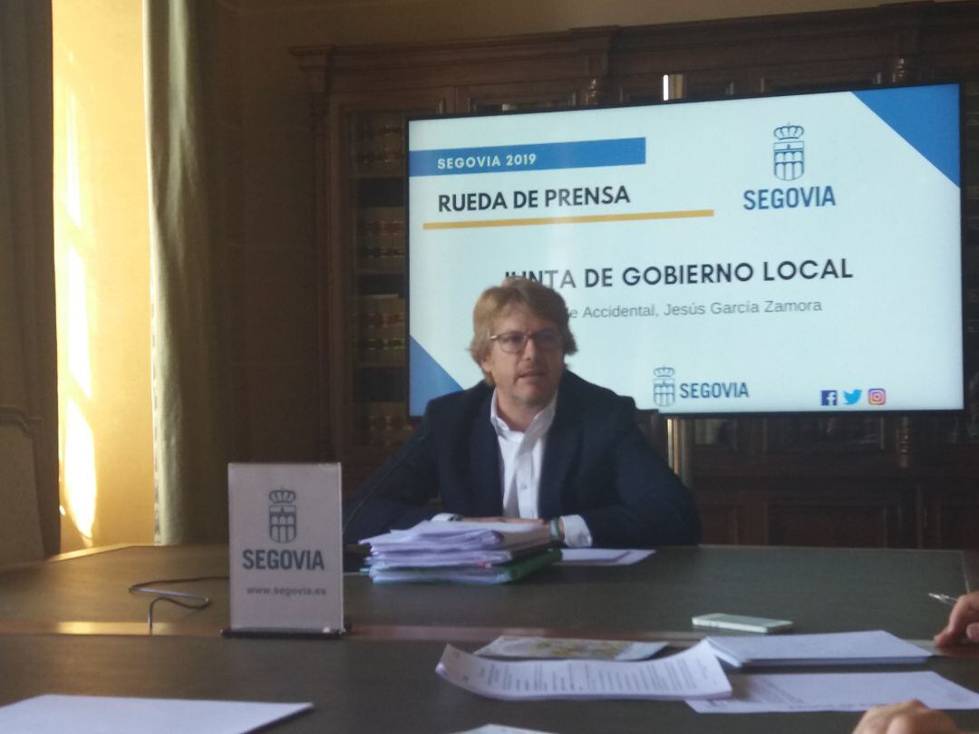 Jesús García Zamora explica los asuntos tratados en la Junta de Gobierno Local en Segovia